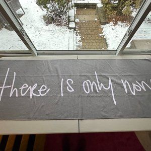 AJ Love "there is only now" hot yoga towel mat